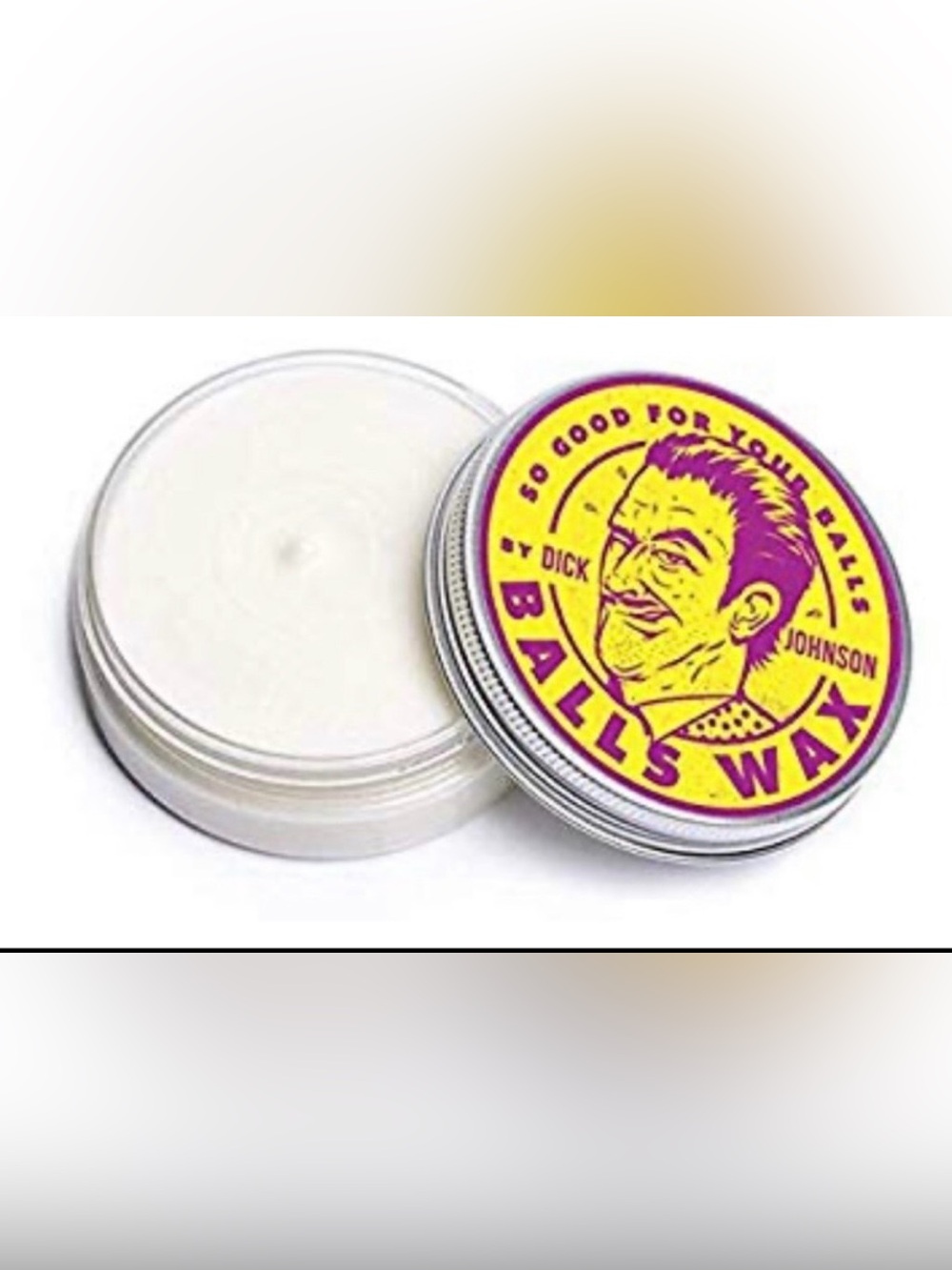 New from Finland! Balls Wax Soothing Vegan Balm — White